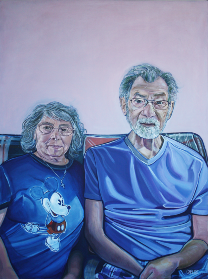 A portrait of an elder married couple.